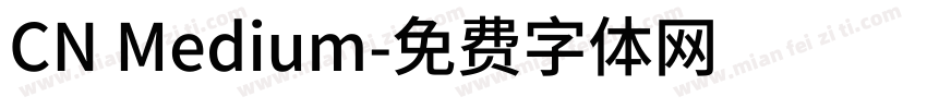 CN Medium字体转换